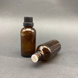 30ML Kahvrengi Şişe, Içten Damlalıklı Kapak,24 Adet Siyah Damlatmalı Kapak, Esans Şişesi, Boş Şişe, Aroma Şişesi