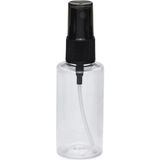 30ML Plastik Şeffaf Şişe Siyah Sprey Başlık, 12 Adet, Dezenfektan Şişesi, Plastik Şişe, Şişe