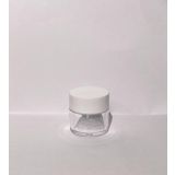 30ml Şeffaf Akrilik Krem Kutusu, Beyaz Kapak, Kozmetik Kutu, Plastik Kutu, 25 Adet
