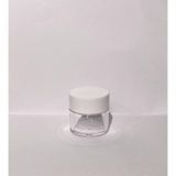 30ml Şeffaf Akrilik Krem Kutusu, Beyaz Kapak, Kozmetik Kutu, Plastik Kutu, 50 Adet