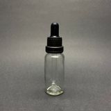 30ML, Şeffaf Cam Şişe, 12 Adet, Cam Damlalıklı, Ecza Şişesi, Propolis Şişesi, Siyah Kapak Siyah Emzik