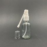 30ML Şeffaf Cam Şişe, Ağız Spreyli Şişe, 12 Adet, Oral Sprey, Ecza Şişesi, Boş Cam Şişe