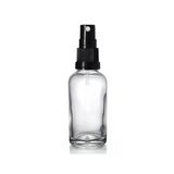 30ML Şeffaf Cam, Siyah Sprey Başlıklı Şişe, 12 Adet, Cam Şişe, Sprey Şişesi, Ecza Şişesi, Dropper Şişe, Medikal Şişe