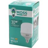 30W Torch LED Ampul Plastik E27 2700LUMEN L175° 5000 Saat Ömür IP20 185-265V Ac MS-3097 (4741) - Beyaz - Kırmızı