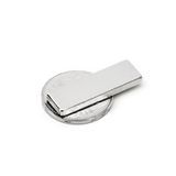 30x10x2 mm Çok Güçlü Neodyum Dikdörtgen Mıknatıs - N35 Kalite - Nikel Kaplı (50 Adet)