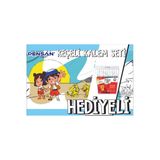 30X120 Boyama Rulosu Yaman Safaride + Pensan 12'li Keçeli Boya Kalemi