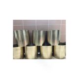 30X30 Gold Saksı Metal Alüminyum Canlı Cansız Çiçek Saksısı