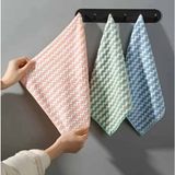 30X30CM Süper Emici Mikrofiber Bez, Mercan Polar Temizlik Bezi, Puf Mikrofiber Bez - 12 Adet