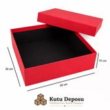 30X30X10 cm Hediye Kutusu-Kırmızı