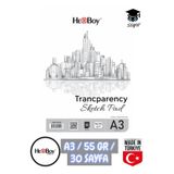 30X40 cm A3 Aydınger defteri 55 gr 30 sayfa telli 39700 HERBOY