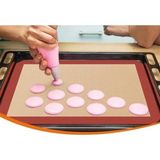 30x40 cm Silikon Fırın Pişirme Silpatı Kendinden Yağlı Yapışmaz Hamur Açma Matı Yanmaz Tepsi Kağıdı