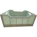 30X40X17 Plastik Katlanabilir Ev Düzenleme Kutuları, Masa, Kiler, Ofis Banyo, Kozmetik Için Kasalar - YEŞİL - Yeşil - Sarı