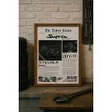 30x42 Doğal Ahşap "Ceviz" Çerçeveli Poster – Supra MK4 1993 Efsanevi Spor Araba Tablo