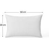 30X50 Kırlent Içi Yastık | Silikon Elyaf Dolgulu Iç Yastık | Dekoratif Kırlent Dolgusu - 30 x 50 cm - Beyaz