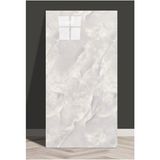 30X60 cm Gri Mermer Desenli Kendinden Yapışkanlı Mutfak Banyo Wc Kaplama Pvc Duvar Panel
