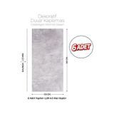 30x60 Cm Kendinden Yapışkanlı Duvar,banyo,tezgah Arası Kaplama Açık Gri 902-30-6