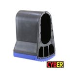 30x60 Plastik Elips Merdiven Tapası Siyah-Mavi