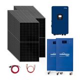 30X600w Topcon Güneş Paneli 20Kva Trifaze İnverter 2X51.2v 280Ah Lityum Bataryalı Hazır Solar Enerji Paketi
