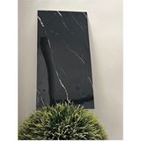 30x60cm kendinden yapışkanlı siyah pvc köpük duvar paneli banyo wc mutfak kaplama - 30 x 60 cm