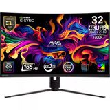 31.5" Mag 321Cup Qd-Oled 3840X2160 (Uhd) 16:9 Curve 1700R Qd-Oled 165Hz 0.03Ms G-Sync Compatıble Gamıng Monıtor