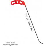 31 cm 5 mm Çap Sağlı Sollu Tek Kıvrımlı Sağ Boyasız Göçük Düzeltme Çubuğu, Pdr Çubuk - S6-03