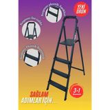 3+1 Merdiven 4 Basamaklı Antrasit-Siyah