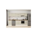 310X210 Cm Klasik Mebran Mutfak Dolabı Beyaz Beyaz M-E80S60S50-1 Mebran | Kumtaşı - Mdf