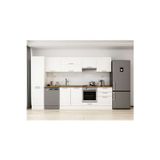 310X210 Cm Klasik Mebran Mutfak Dolabı Beyaz Beyaz Mb-E80B50S60-1 Mebran | Beyaz - Suntalam