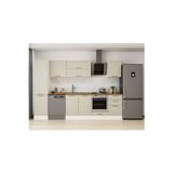310X210 Cm Klasik Mebran Mutfak Dolabı Beyaz Beyaz Mb-E90B50S50-2 Mebran | Kumtaşı - Mdf