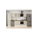 310X210 Cm Klasik Mebran Mutfak Dolabı Beyaz Beyaz Mb-E90B50S50-3 Mebran | Kumtaşı - Mdf