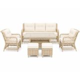 3+1+1 Baklava Model Rattan Bahçe Ve Balkon Takımı | Suya Ve Güneşe Dayanıklı