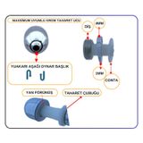 311464yp1te Taharetucu Fıskiyeayarlı Metal Tk8 Tamamı Krom