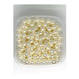 312 KONSEPT 10mm Lüks Kaplama Krem Renk Lüx Inci Boncuk. 50gr ( 100 Adet ) Takı Yapım Boncuğu