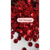 312 KONSEPT Kutulu Canlı Kırmızı 20 Gram Çanak,Baget,Pleksi,Yazma,Oya,Epoksi,terlik,mendil.hobi pulu