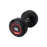 313 Sport 15 kg Kauçuk Kaplı Profesyonel Olimpik Dumbbell ( Dambıl ) - Siyah