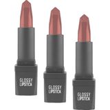 315 Glossy Plum Parlak Ruj - Nemlendirici Etkili Pürüzsüz Dudak Görünümü - Glossy Lipstick (3 - Çok Renkli