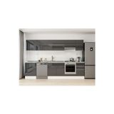 315X210 Cm High Gloss Mutfak Dolabı M-E90S60S45-1 High Gloss | Antrasit - Suntalam