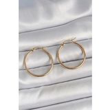 316 Çelik Gold Renk 27 mm Halka Model Kadın Küpe