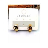 316 L Çelik Gold Renk Unisex Figürlü Küpe