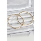 316L Çelik Gold Renk 60 Mm Halka Kadın Küpe