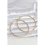 316L Çelik Gold Renk 70 Mm Kadın Halka Küpe