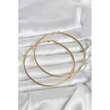316L Çelik Gold Renk 80 Mm Kadın Halka Küpe - Tj-Bkp11688