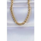 316L Celik Gold Renk Arpa Model Kolye - Tj-Bko8748