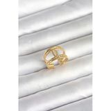 316L Çelik Gold Renk Burgu Düğüm Model Kadın Yüzük - Tj-Byk4163 Tg-1395 349954