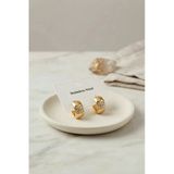 316L Çelik Gold Renk Kalın Halka Tasarım Model Küpe 5886