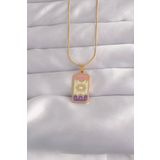 316L Çelik Gold Renk Karışık Mineli Ay Figür Tarot Kolye - TJ-BKO9032