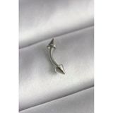 316L Çelik Gümüş Renk Çivi Model Piercing P113505s1262