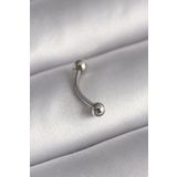 316l Çelik Gümüş Renk Topçuk Model Piercing