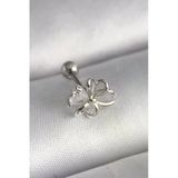 316L Çelik Gümüş Renk Zirkon Taş Detay Kurdele Model Tragus Piercing Vice1395 3620