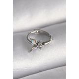 316L Çelik Gümüş Renk Zirkon Taşlı Model Tragus Piercing - TJ-PR1327